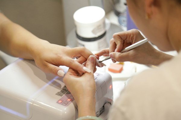 Manicure and nail art at Al Mayar Beauty